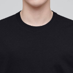 Cooltandard Crew Neck Long Sleeve T-shirt [Black]
