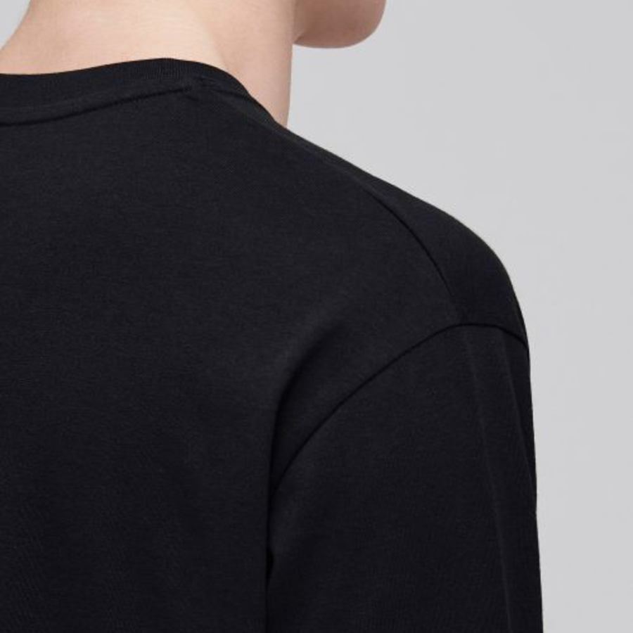 Cooltandard Crew Neck Long Sleeve T-shirt [Black]