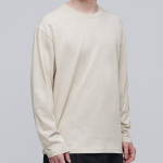 Cooltandard Crew Neck Long Sleeve T-shirt [Ecru]
