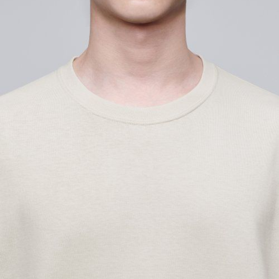 Cooltandard Crew Neck Long Sleeve T-shirt [Ecru]