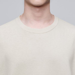 Cooltandard Crew Neck Long Sleeve T-shirt [Ecru]