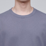 Cooltandard Crew Neck Long Sleeve T-shirt [Purple Gray]