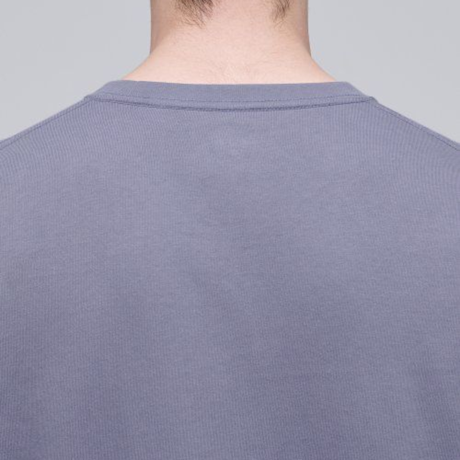 Cooltandard Crew Neck Long Sleeve T-shirt [Purple Gray]