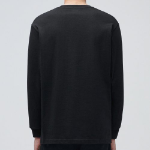 Cooltandard Crew Neck Long Sleeve T-shirt [Black]
