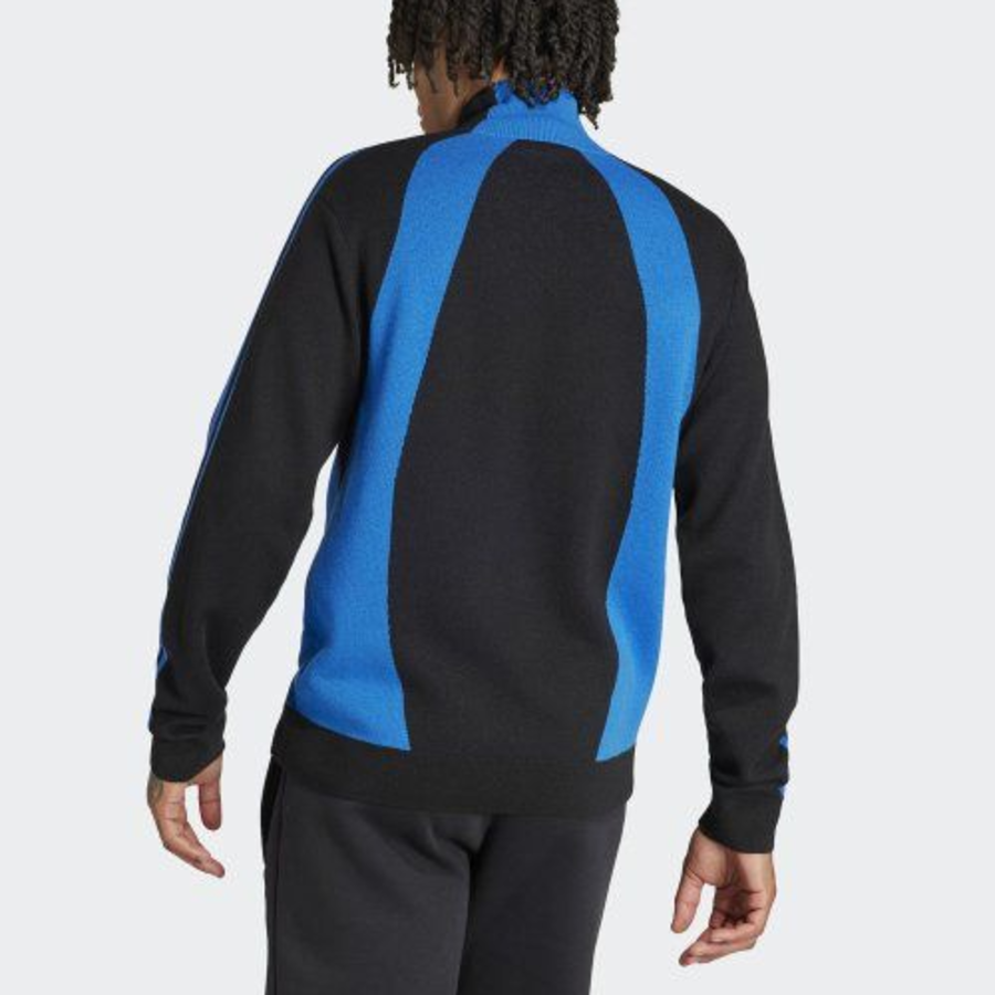 Adidas Quarter Zip Jumper [Black:Blue] – IR7127