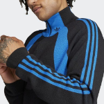 Adidas Quarter Zip Jumper [Black:Blue] – IR7127