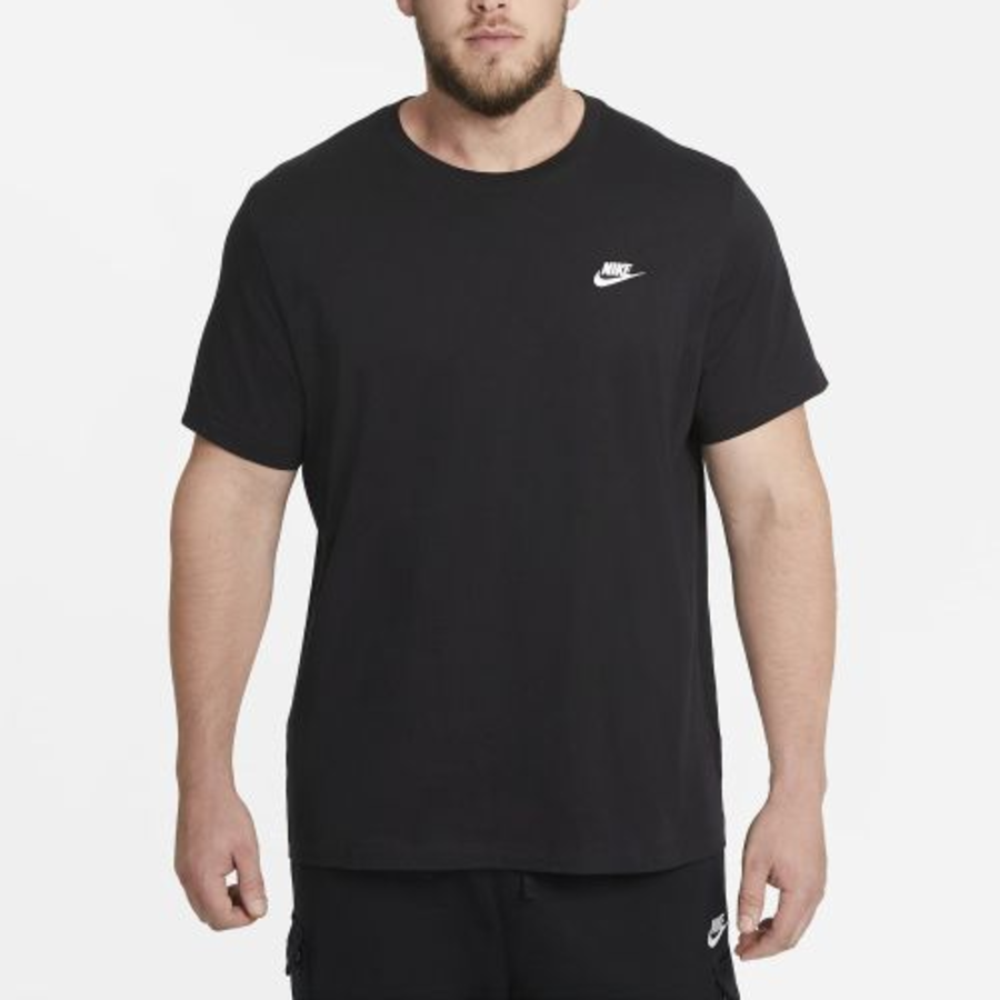 Nike Sportswear Club T-shirt M [Black:White] – AR4999-013