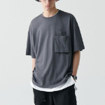 Musinsa Standard City Leisure Oversized Glasses Pocket T-shirt [Gray]