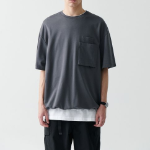 Musinsa Standard City Leisure Oversized Glasses Pocket T-shirt [Gray]