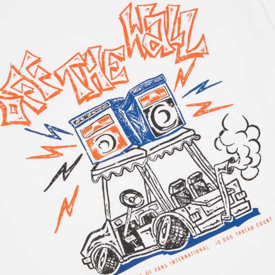 VANS Speaker GFX Short Sleeve T-shirt [Marshmallow] — VN000NMFFS81