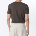Muscle Fit Crew Neck Modal T-shirt [Dark Brown]