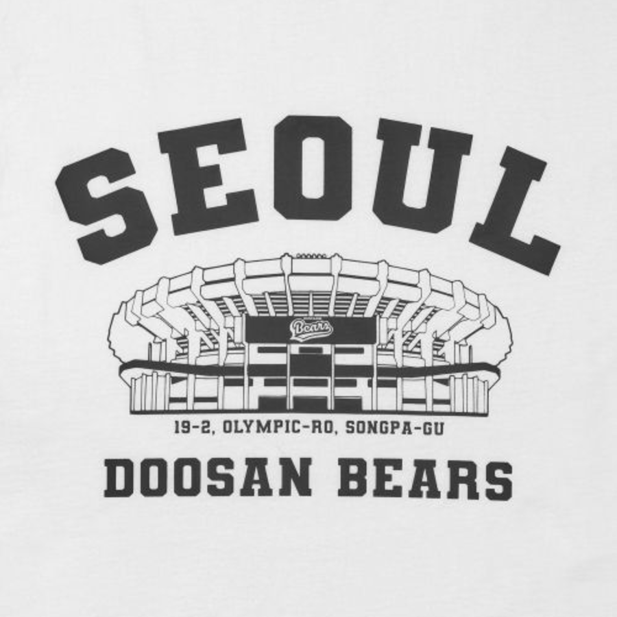 MSS x KBO Ballpark Short Sleeve T-shirt [White / Seoul Doosan Bears]