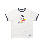 Heavyweight Soccer Mickey Ringer T-shirt [Off White]