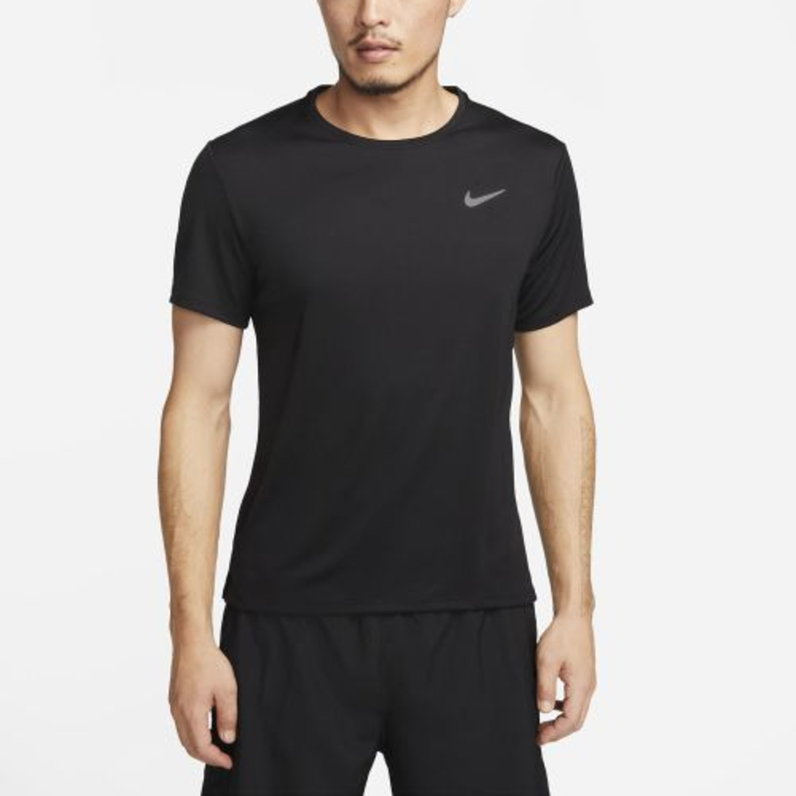 Nike Dri-FIT UV Mylar Short Sleeve Running Top M [Black] — DV9316-010