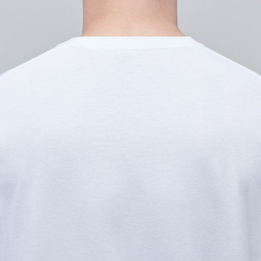 Cooltandard Oversized Crew Neck Short Sleeve T-shirt [White]
