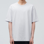 Relaxed Fit Crew Neck Short Sleeve T-shirt [Ash Gray]