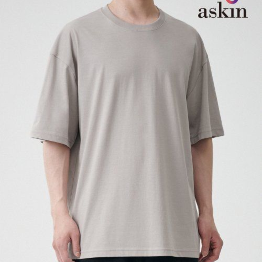 Cooltandard Oversized Crew Neck Short Sleeve T-shirt [Mushroom]