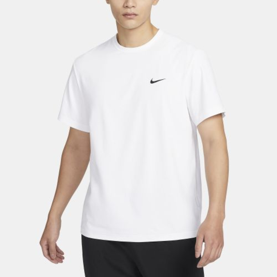 Nike Dri-FIT UV Hyverse Short Sleeve Fitness Top M [White/Black]