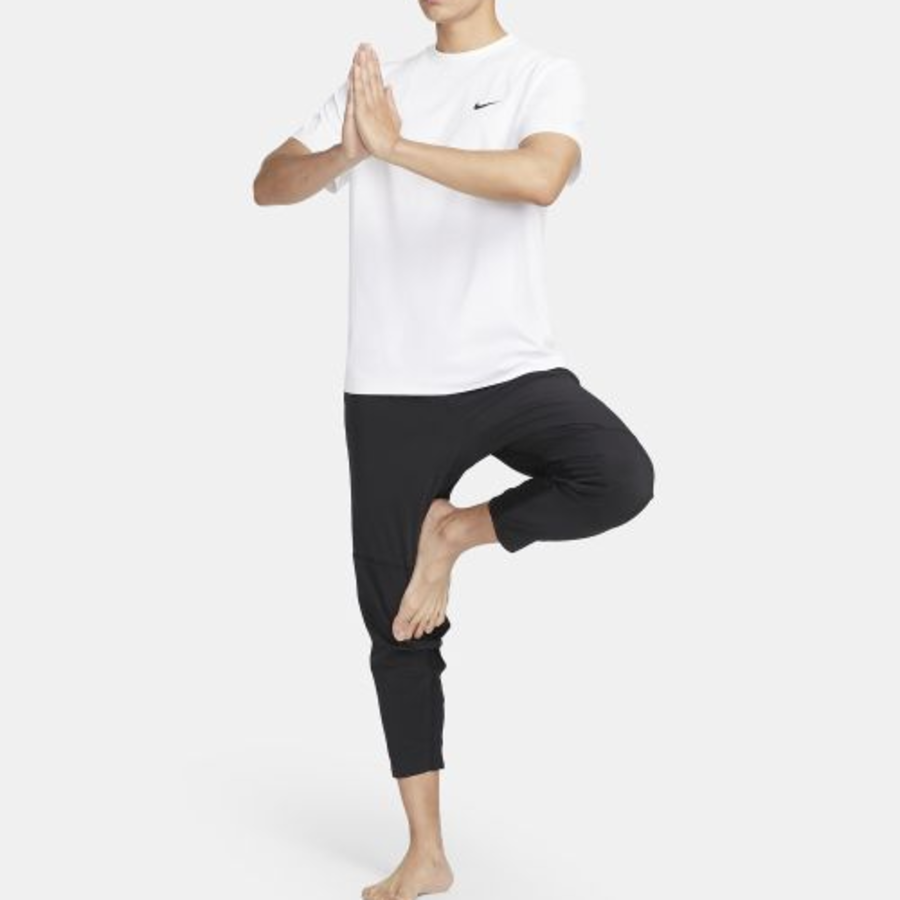 Nike Dri-FIT UV Hyverse Short Sleeve Fitness Top M [White/Black]