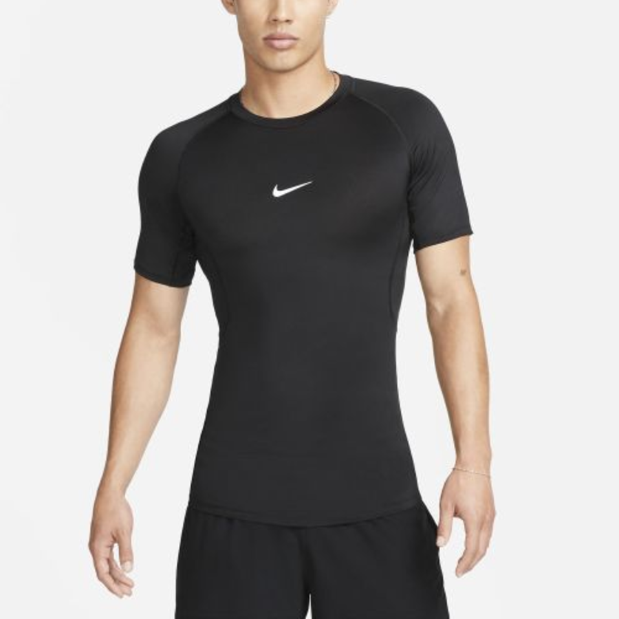 Nike Pro Dri-FIT Tight Short Sleeve Fitness Top M [Black/White]