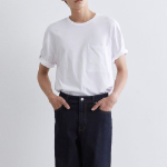 Relax Fit Crew Neck Pocket Short Sleeve T-shirt [White]