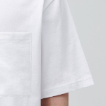 Relax Fit Crew Neck Pocket Short Sleeve T-shirt [White]