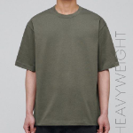 Heavyweight Relaxed Crew Neck Short Sleeve T-shirt [Dusty Khaki]