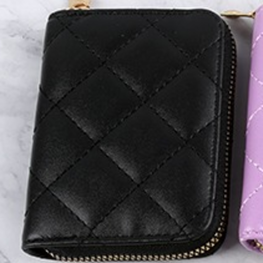 Quilted Accordion Zip Wallet — компактность и изысканный стиль каждый день