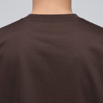 [Premium] Silket Relaxed Fit Crew Neck Short Sleeve T-shirt [Dark Brown]