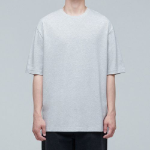 Relaxed Fit Crew Neck Short Sleeve T-shirt 2 [Light Gray]