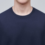 Cooltandard Oversized Crew Neck Short Sleeve T-shirt [Navy]