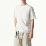 City Leisure Utility Mesh Pocket Woven T-shirt [White]