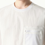 City Leisure Utility Mesh Pocket Woven T-shirt [White]