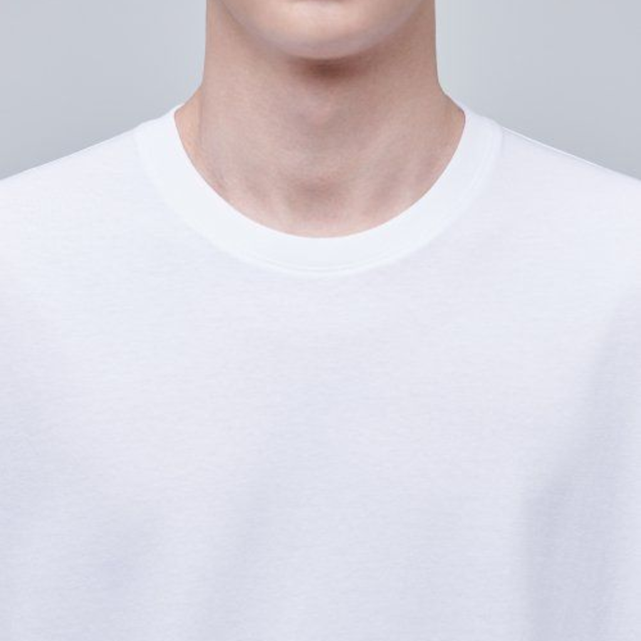 [GREEN] Recycled Relaxed Crew Neck Short Sleeve T-shirt [White]