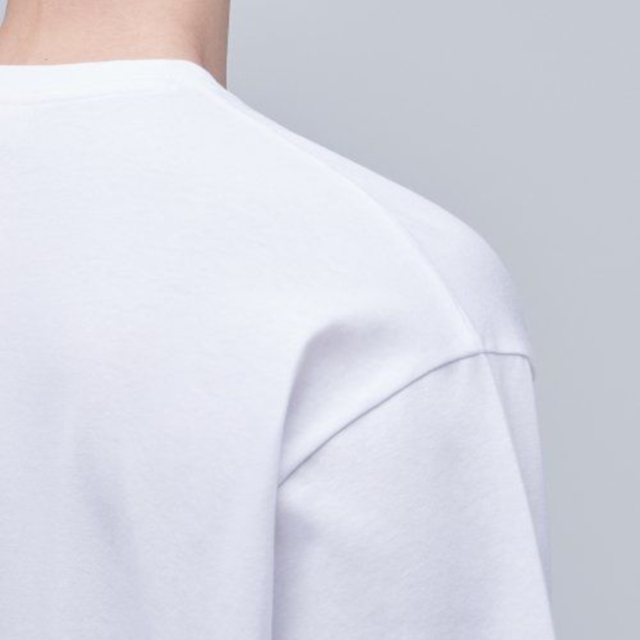 [GREEN] Recycled Relaxed Crew Neck Short Sleeve T-shirt [White]