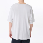 Relaxed CR Wide Scoop Neck T-shirt [White]