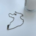 Браслет на ногу с миниатюрной подвеской-стиком из хирургической стали