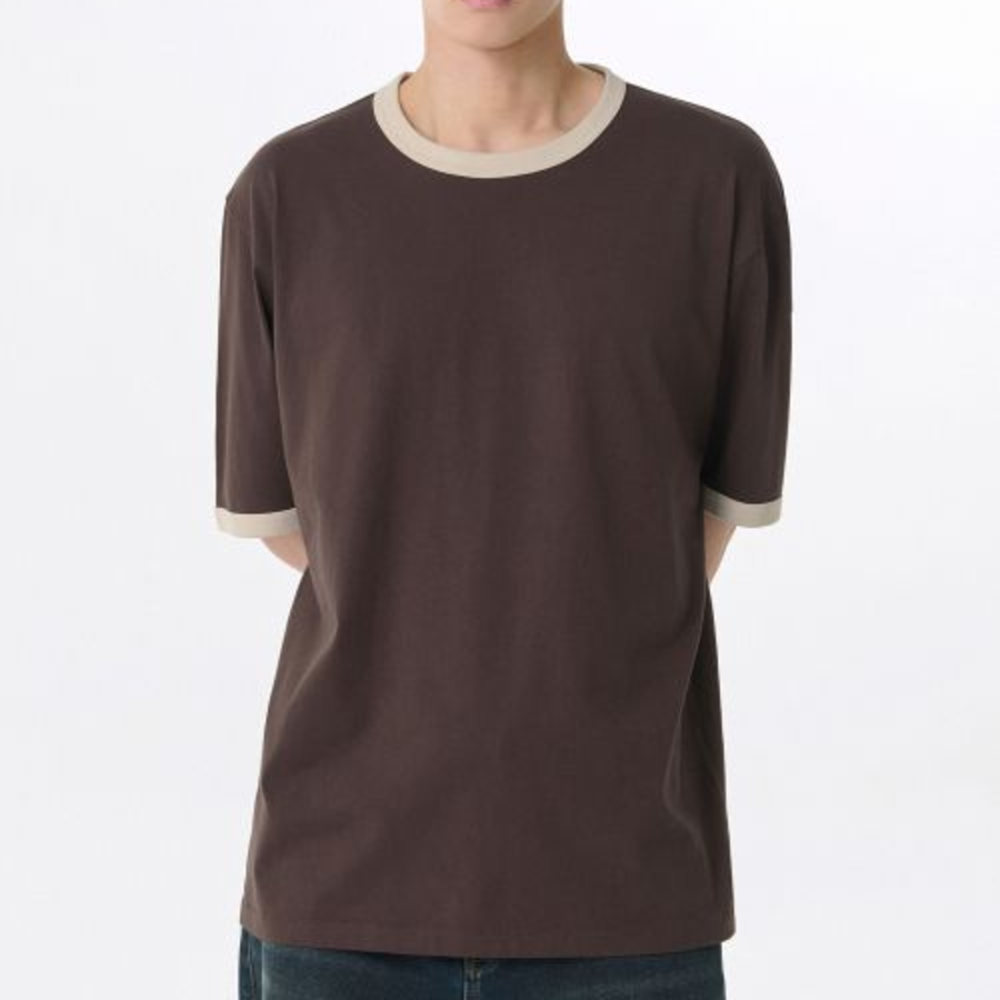Relaxed Ringer T-shirt [Brown]