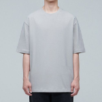 Relaxed Fit Crew Neck Short Sleeve T-shirt 2 [Light Gray]