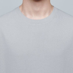 Relaxed Fit Crew Neck Short Sleeve T-shirt 2 [Light Gray]