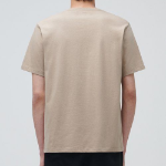 Basic Crew Neck Short Sleeve T-shirt [Beige]