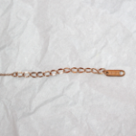 Браслет на ногу с подвеской из кубического циркония в капле и позолотой 18k