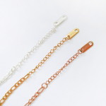 Браслет на ногу с двойной цепочкой и шариками из хирургической стали