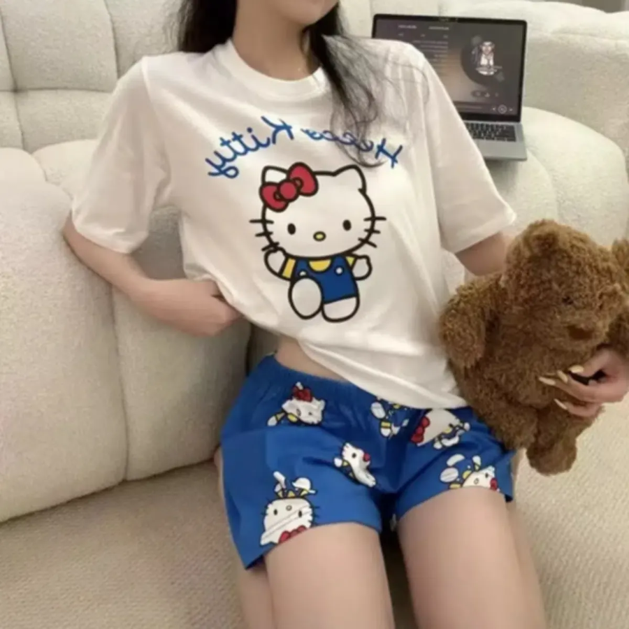 Hello Kitty Blue Short Set