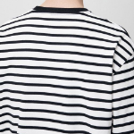 Breton Stripe Relaxed Short Sleeve T-shirt [White/Black]