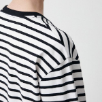 Breton Stripe Relaxed Short Sleeve T-shirt [White/Black]