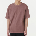 Pigment Relaxed Crew Neck T-shirt [Smoke Pink]
