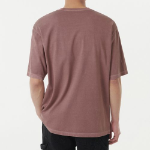 Pigment Relaxed Crew Neck T-shirt [Smoke Pink]
