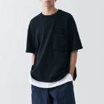 City Leisure Oversized Glasses Pocket T-shirt [Black]