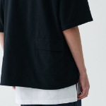 City Leisure Oversized Glasses Pocket T-shirt [Black]